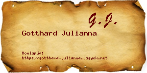 Gotthard Julianna névjegykártya
