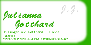 julianna gotthard business card